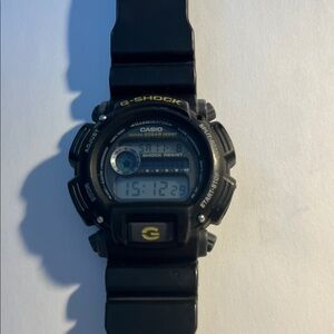 Casio G-Shock Black and Yellow Digital Smartwatch